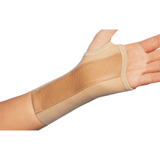 Brace Wrist ProCare® Low Profile / Contoured / Wraparound Aluminum / Cotton / Elastic Right Hand Beige X-Small by DJO  ID 79-87072
